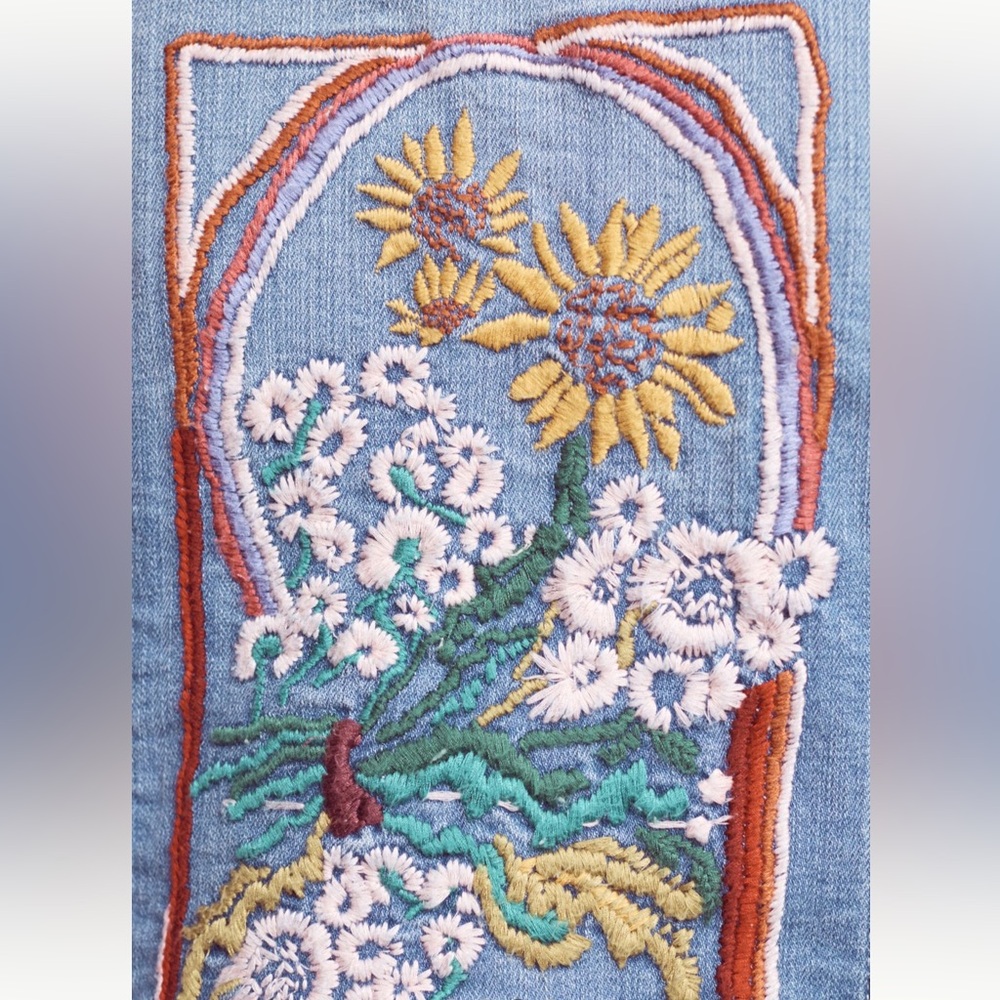 Pilcro Embroidered Denim Jacket - Picture 3 of 5